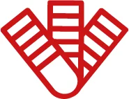 icono: Muestrario de colores en rojo que representa las tintas offset de MA Inks