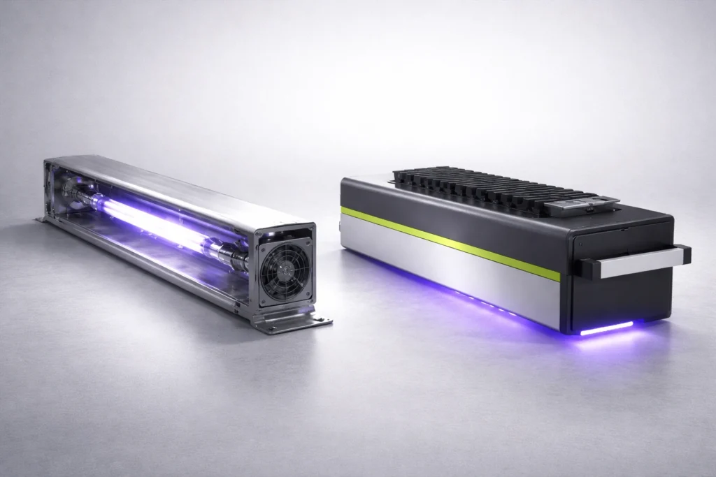 Comparación de sistemas de curado UV en impresión offset: lámpara de mercurio y módulo UV LED