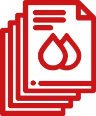 Icono de barniz de sobreimpresión para impresión offset.